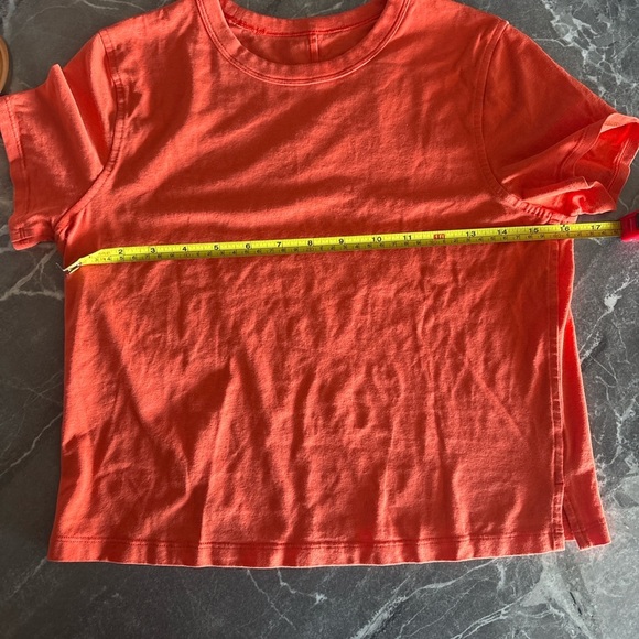 Lululemon Women’s Orange Cotton Tee – Fits Small - Picture 4 of 5